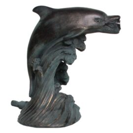 Delfin vattensprutande