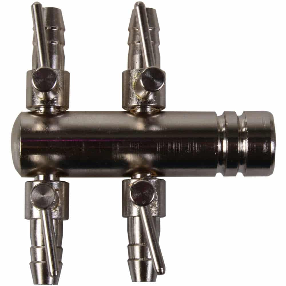 Luftfördelare 4-vägs med kran