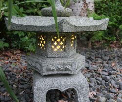 Miljöbild lykta med lampa