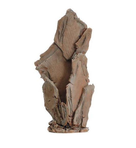 Skifferskulptur L, röd