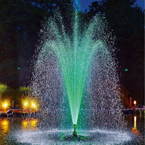 LED-belysning RGB till flytande fontäner