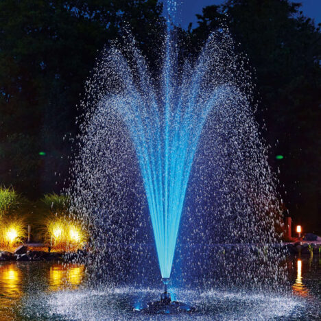 LED-belysning RGB till flytande fontäner