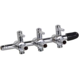 Luftfördelare 3-vägskran 4 mm