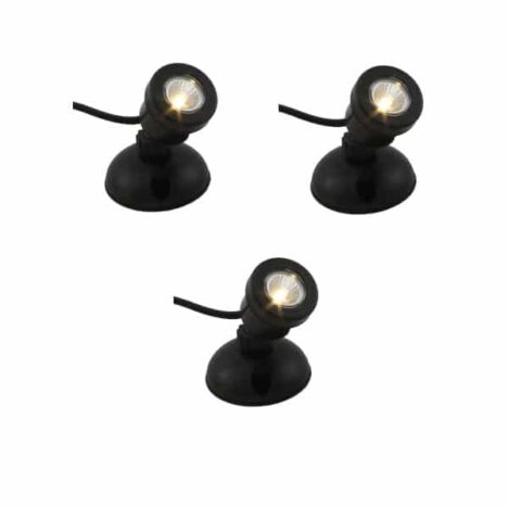 LED spot 1 W varmvita dioder 3-pack
