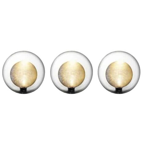 Klotbelysning 16 cm 3-pack LED
