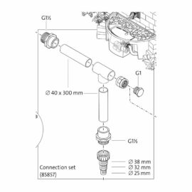 Kopplingsset till Wall Spout