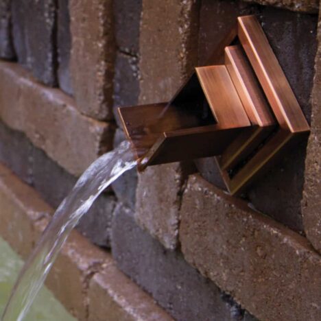 Wall Spout Rhombus, brons - Bild 2