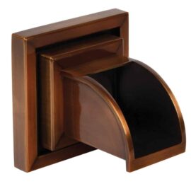 Wall Spout Square, brons