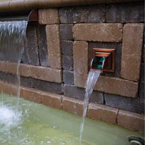 Wall Spout Square, brons - Bild 2