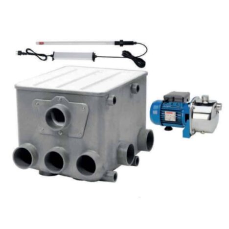Aquaforte trumfilter inkl 40 W amalgam och spolpump