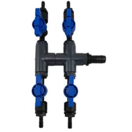 Luftfördelare modell T, 4 utgångar 9 mm